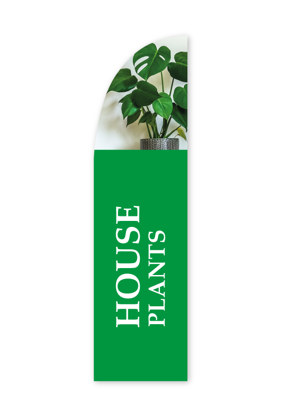 House Plants Feather Flag