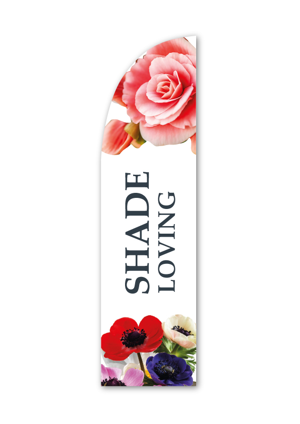 Shade Loving Feather Flag