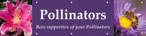 Pollinators Horizontal Banner