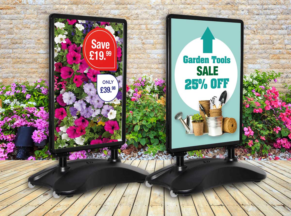 Waterbased pavement sign