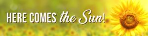 Here comes the sun custom banner