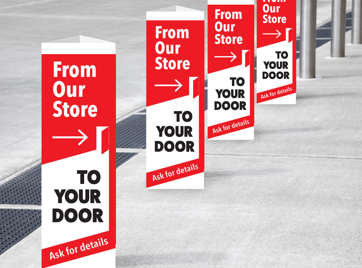 From our store to your door bollard covers