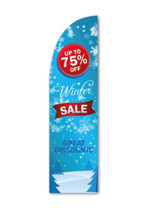 Winter Sale feather flag