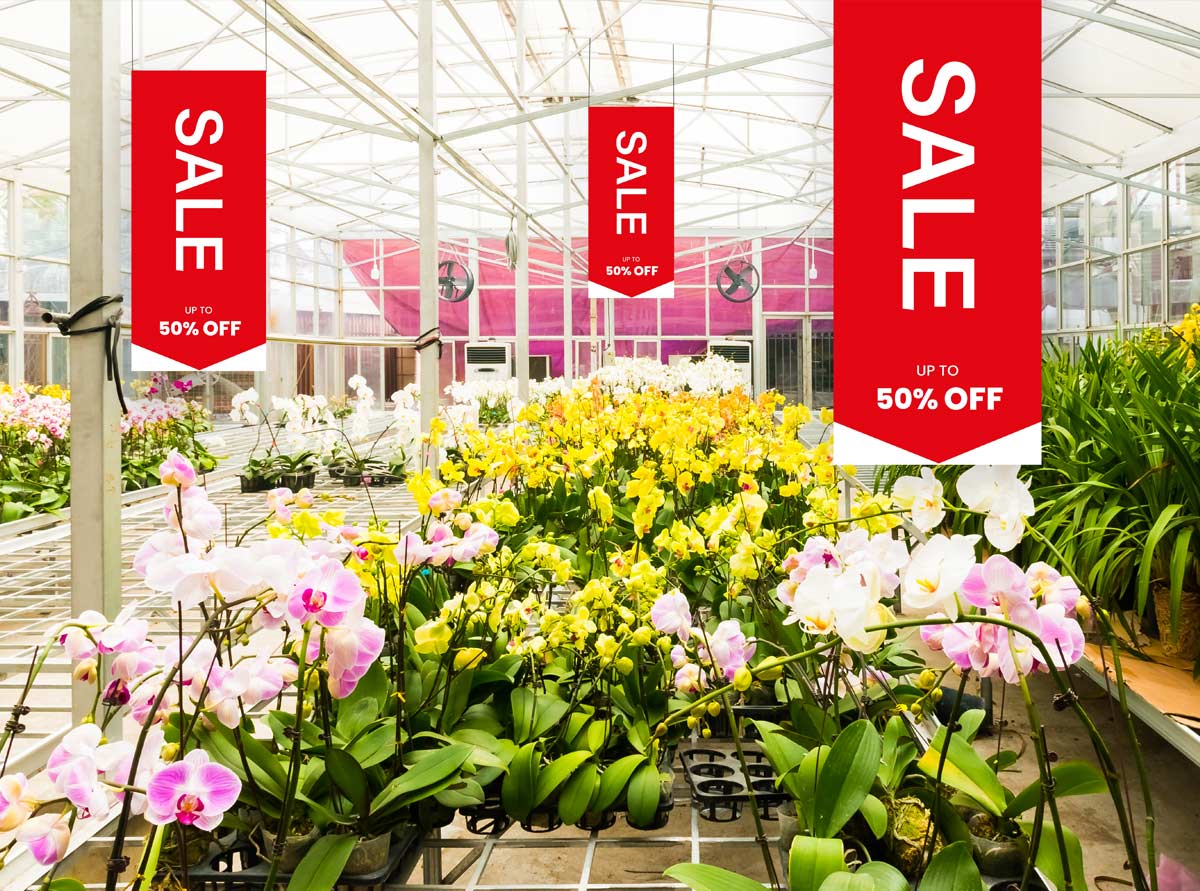 SALE hanging banners