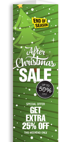 After Christmas Sale Green Bollard Cover